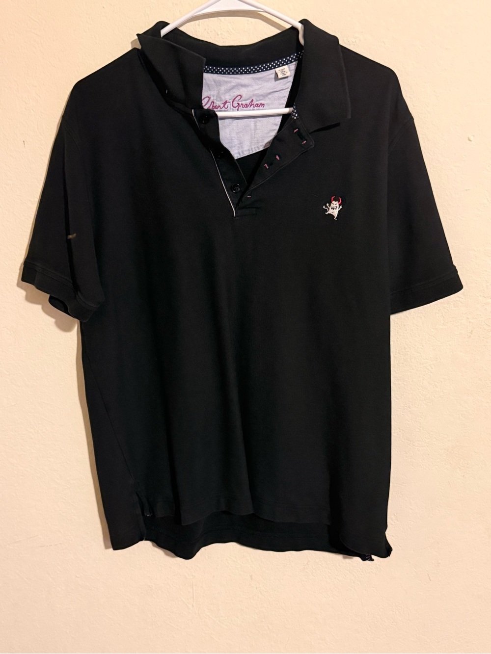 Robert Graham Men's Black Polo Shirt size xl